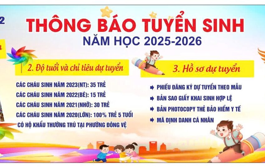  Tuyển sinh mầm non 27-2