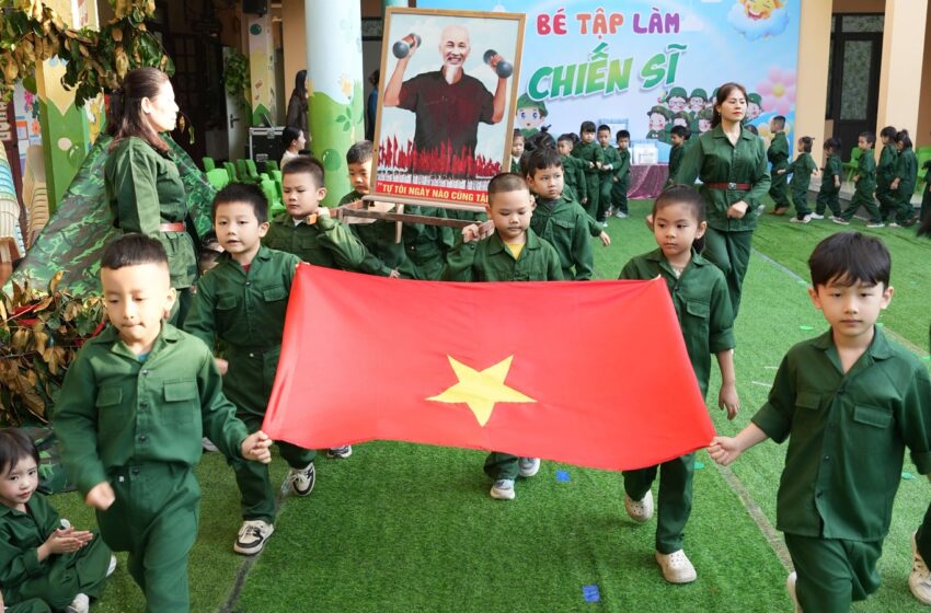  🎖️ NGÀY HỘI “BÉ TẬP LÀM CHIẾN SĨ” – TRƯỜNG MẦM NON 27-2 🎖️
